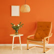 VEELIKE 15.7''x118'' Thick Orange Wallpaper Stick and Peel Removable Modern Orange Contact Paper for Cabinets Shelves Drawers Waterproof Self Adhesive Solid Color Vinyl Wallpaper for Bathroom Bedroom