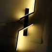 TOPINCN Modern Wall Sconce, Dimmable LED Light Fixture 3 Color Lighting, Metal Iron Art Wall Mounted Lamp, Black Line Minimalist Design, Suiatble for Living Room, Bedroom, Kitchen, (80cm)