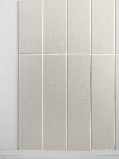 Shiplap Felt Wall Panels for Interior Wall Decor, Accent Wall Paneling for Bedroom Living Room & Office, Peel and Stick, Sound Absorbing – 24 Pack Felt Wall Tiles with Adhesive - Beige