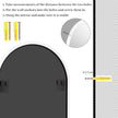 32 x 34 inch Arch Wall Mirror, White Arched Bathroom Vanity Mirrors for Over Sink, Metal Frame Room Wall Decor Haning or Leaning for Entryway, Bedroom, Living Room