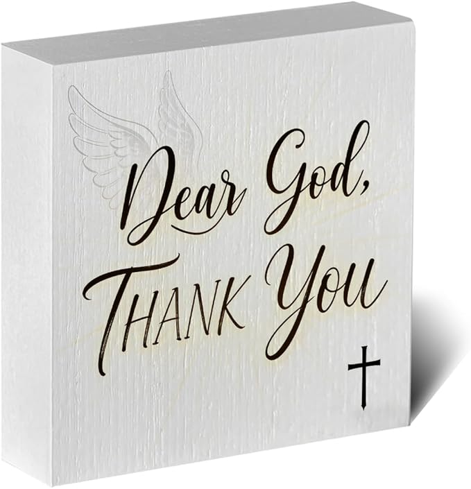Christian Wooden Box Sign5x5 Inch - 