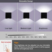 Lightess Mini LED Wall Sconces Dimmable 10W, Modern Wall Lamp Black Up Down Wall Mount Lights Mini Metal for Living Room Hallway Bedroom Decor, Cool White, O1186TP
