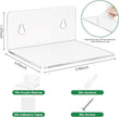 10 Pack 4 Inches Small Acrylic Wall Shelves,Clear Floating Shelves with Dual Installation (Adhesive & Screws), for Storing Surveillance Cameras, Speakers, Perfume Bottles, Plants