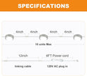 LUMILAND Wired LED Puck Lights (2.7Wx3) Plug-in Lighting Natural White (4000K), LED Cabinet Light for Kitchen Can Be Surface Mount or Recess Mount, Satin Nickle