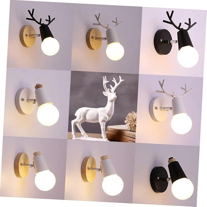 balacoo Minimalist Black Wall Lamp Solid Wood Sconce for Loft Modern Decor Space Saving Indoor Lighting for Bedroom Dining and More No Included