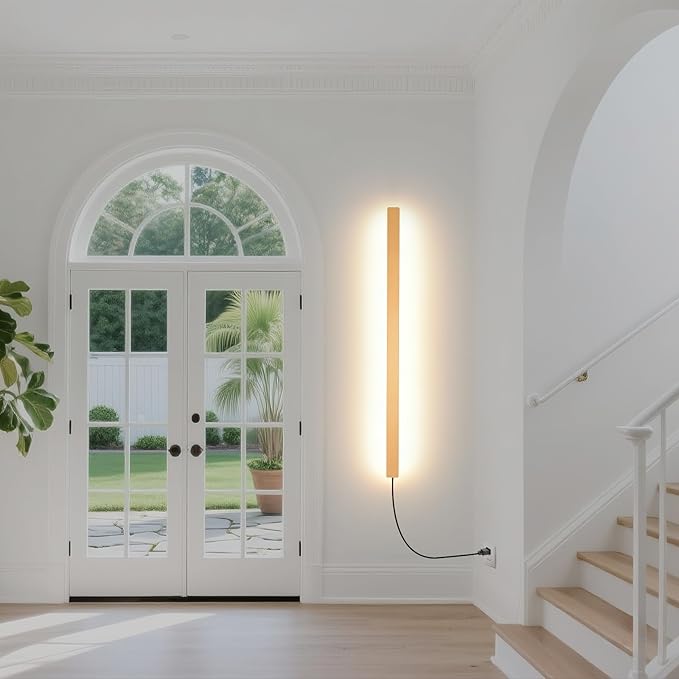 Modern Plug in Long Wall Sconce, 39