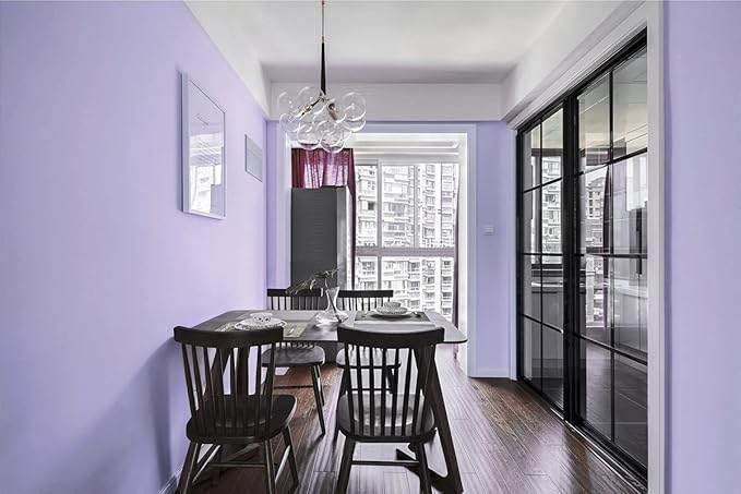 393"x17.7" Peel and Stick Wallpaper Solid Color Purple Contact Paper Self Adhesive Removable Wallpaper for Wall Covering Vinyl Rolls