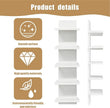 5 Tier Shelves for Wall, Decorative Wall Mounted Vertical Shelving Column Decor 30 Inch H Mounted Floating Storage Organizer Natural Finish Wall Shelf for Living Room, Bedroom, Bathroom