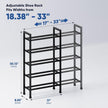 Abiglifty 5-Tier Expandable Shoe Rack,17