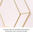 3 Pcs Floating Shelves, Black Geometric Hexagon Shaped Mounted Floating, Metal Wire Wall Display Shelves for Bedroom Living Room Kitchen Office, 6.7in 9.4in 11in