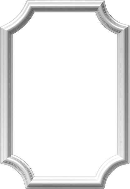 Ekena Millwork PNL16X24AS-02 16"W x 24"H x 1/2"P Ashford Molded Scalloped Wainscot Wall Panel