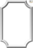 Ekena Millwork PNL16X24AS-02-CASE-4 Ashford Molded Scalloped Wainscot Wall Panel, 16