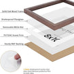 puthiac Walnut Wood Picture Frame, 8x10 inches, 1 Pack, Natural Solid Wooden Frame for Wall Art Photo and Prints
