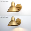 Yosoan Indoor Vanity Wall Sconce with Dimming On Off Switch, 1-Light Hardwired Vintage Wall Mount Metal Lamp Fixture with 6.89