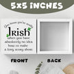 Irish Blessing Decor St. Patricks Day Decorations Rustic Wood Sign Home Tabletop Desk Decor St Patrick's Day Decorations 5 X 5 Inches