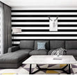 Guvana Stripe Black and White Peel and Stick Wallpaper Self-Adhesive Wallpaper 118