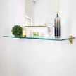 Fab Glass and Mirror Rectangle Floating Glass Shelf Kit, 8