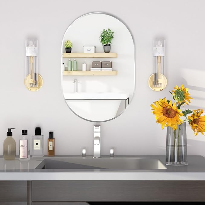 Oval Bathroom Mirror Wall Vanity Oval Mirrors, 20