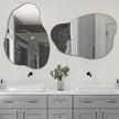 POZINO Gold Irregular Mirror, 30
