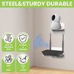 Steel Floating Shelves for Wall,Small Wall Shelf，Suitable for Bedroom, Living Room, Bathroom, Kitchen, Office (White, 2Pack 4.72x6.1 in)