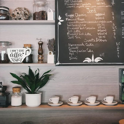 Coffee9 Funny Coffee Bar Sign - Modern & Vintage Design for Coffee Lovers, Office, Home Decor