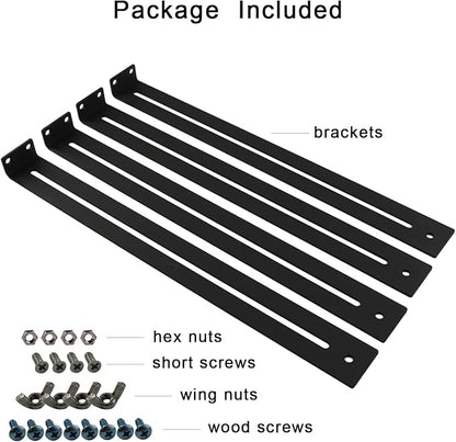 Drawer Repair Kit, Furniture Repair Accessory Bracket Middle Mount to Reinforce and Repair Breakage, for Wood/Particleboard/MDF Chest of Drawers - Screws Included