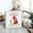 Rooster Decor Motivational Rooster Kitchen Decoration Inspirational Desk Office Decor for Women Farm Animal Decoration Wooden Box Decor Sign for Home Bedroom Classroom Shelf Table