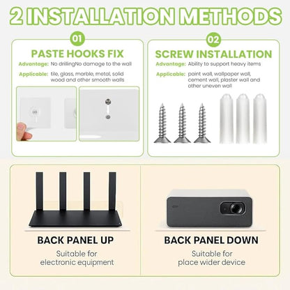 Steel Floating Shelves for Wall,Small Wall Shelf，Suitable for Bedroom, Living Room, Bathroom, Kitchen, Office (Warm White, 4.72x6.1 in)