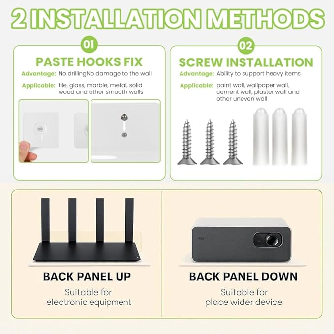 Steel Floating Shelves for Wall,Small Wall Shelf，Suitable for Bedroom, Living Room, Bathroom, Kitchen, Office (Warm White, 9.06x6.89 in)