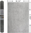 32x590in Extra Wide Grey Concrete Wallpaper Peel and Stick Light Cement Look Contact Paper Matte Thicken Adhesive Waterproof Vinyl Wall Sticker for Apartment Office Modern Industrial Style Misty Gray