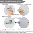 Stick On Small Wall Shelf,White Floating Shelves Wall Mounted - Adhesive Strips | Plastic Hanging Display Shelf for Bedroom,Kitchen,Living Room,Bathroom,Office (2Pcs/Set)