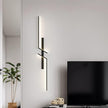 Modern LED Wall Lights, 3 Color Temperature Minimalist Wall Sconce Lighting, Wall Light Fixtures Sconce for Bathroom Bedroom Living Room Black (100cm)