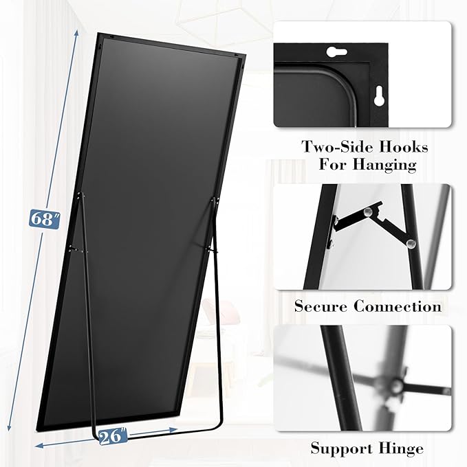 DUMOS Full Length Mirror with Stand, 68