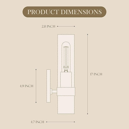 Wall Sconce Set of Two, Hardwired Bathroom Wall Sconces Lighting with Clear Glass, Modern Wall Sconces Set of 2 Wall Light fixtures for Bathroom Mirror Living Room Hallway Bedroom(Silver)