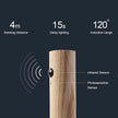 LANDGOO Wooden Motion Sensor Night Lights Magnet Body Sensor Hallway Night Lights Rechargeable Led Light Portable Stairway,Wall Sconce Battery Powered Cabinet Lights