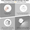 Moobibear LED Wall Lights with Remote, 3500mAh Rechargeable Battery Operated Wall Sconce, Dimmable 13RGB + 3 Color Temperature Magnetic Wireless Wall Lamp, for Rooms, Hallway (White, 2 PCS)