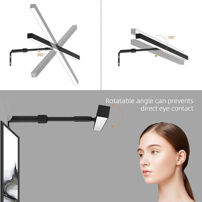24" Plug in Picture Light for Paintings with Remote Control, 9W LED Art Display Lighting for Gallery, Dartboard, Artwork, Black Wall Mounted Picture Frame Light