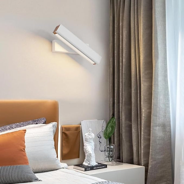 Linear Adjustable Wall Light Modern 4W LED Warm Light Wall Sconce Indoor 360° Rotation Wall Mounted Light Fixture, Aluminum Picture Lights for Gallery, Bedroom, Corridor (22cm/8.66")