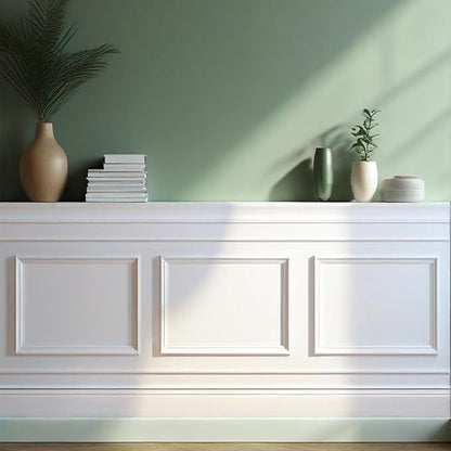 3 Set Peel and Stick Wall Molding Kit,24" x 32" Premade Self Adhesive Wainscoting Panels,Ready to Assemble Accent Molding Trim for Interior Wall Moulding Decor