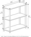 Furinno TURN-N-TUBE Storage Shelves, 3-Tier Book Shelf, Corner Shelf, Toolless Open Shelves, for Organization and Storage, Living Room, Garage, Home Office, Sonoma Oak