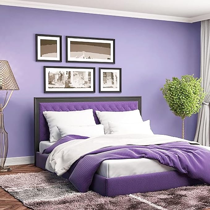 HeloHo Purple Wallpaper Solid Color Peel and Stick Wallpaper 394"X15.7" Purple Contact Paper for Bedroom Self-Adhesive Removable Renter Friendly Wall Paper for Wall Furniture Cabinet Covering Vinyl