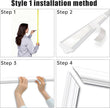 Premade Peel and Stick Wall Molding Kit, Set of 6 Pcs (3 Top & 3 Bottom) Self Adhesive Accent Wainscoting Panels for Interior Wall Moulding Decor, Ready to Assemble Moulding Trim(Style1– 54 x 23 in)