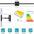 Tipace Hard-Wired LED Black Vanity Light Fixtures for Bathroom Over Mirror 39.4 inch LED Bath Sconces Hardwired 5CCT Adjustable Morden Picture Lights for Paintings