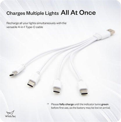 Motion Sensor Night Lights – 4 Pack Rechargeable Magnetic LED Sconces for Bedroom, Hallway & Picture Lighting + 4-in-1 Charging Cable (Oak Yellow)