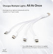 Motion Sensor Night Lights – 4 Pack Rechargeable Magnetic LED Sconces for Bedroom, Hallway & Picture Lighting + 4-in-1 Charging Cable (Walnut Brown)