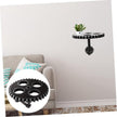 Gear Shaped Wall Floating Shelf 9.44X9.44X6.88In Vintage Industrial Style Wall Mounted Floating Shelf for Plants Books Bathroom Decor