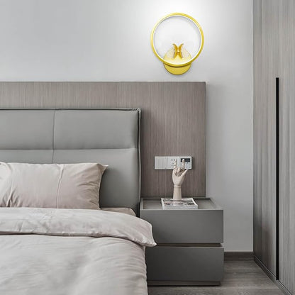 XEYOU 16W Modern Wall Sconce Lighting Indoor LED Creative Wall Light Fixture Butterfly Shape Decoration Wall Lamp for Living Room Bedroom Stair Corridor