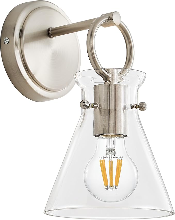 Wall Sconce for Bathroom Modern Vanity Light Fixtures Hardwired Wall Mount Lighting Lamp Farmhouse Wall Lights with 6