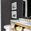 Black Silk Wallpaper Peel and Stick Embossed Self Adhesive Contact Paper 15.7