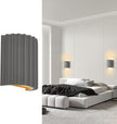ZEROUNO Modern LED Wall Sconces Wall Lighting,Gray Resin Indoor Hardwired Sconce Light Fixtures Up and Down Wall Mount Light Lamp for Living Room Bedroom Bedside Hallway with G9 Bulb